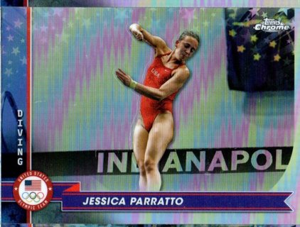 2024 Topps Chrome Olympics Jessica Parratto Refractor #140