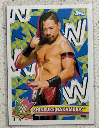 2021 Topps WWE Heritage - Shinsuke Nakamura Superstar Sticker Insert #S-16