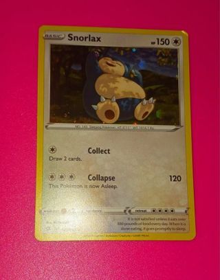 Snorlax Cosmos Holo | NM/M | SWSH Rebel Clash 141/192 Pokemon card