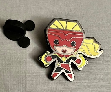 1 Disney / Marvel Pin - tiny Kawaii style CAPTAIN MARVEL - For Pin Trading/Collecting