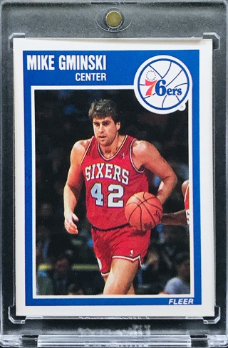 Mike Gminski - 1989-90 Fleer #116 - Philadelphia 76ers [AA078]