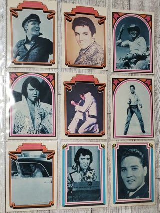 9 Elvis 1978 Cards!