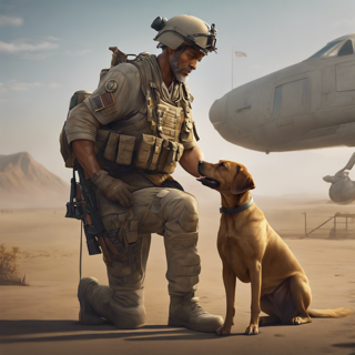 Listia Digital Collectible: Veteran & His Dog
