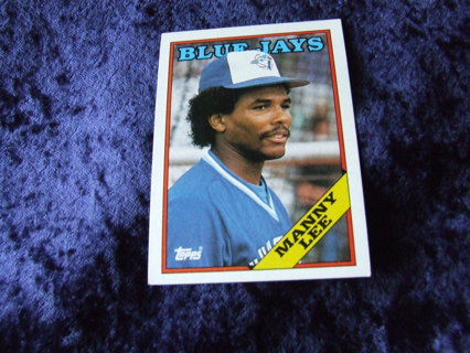 1988 Manny Lee Toronto Blue Jays Topps Card #722