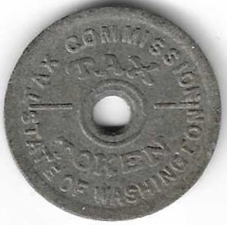 Vintage State of Washington Tax Token