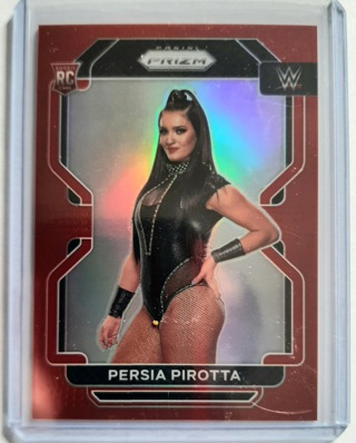 WWE Prizm Premier 2022 - Persia Pirotta Rookie Red Refractor #187 Serial #d 115/299 NM