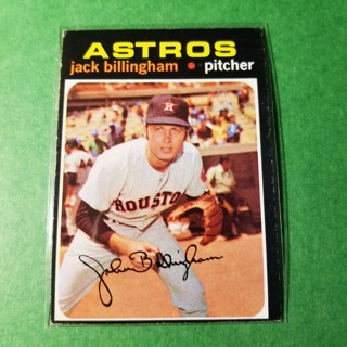 1971 Topps Vintage Baseball Card # 162 - JACK BILLINGHAM - ASTROS - EXMT/NRMT