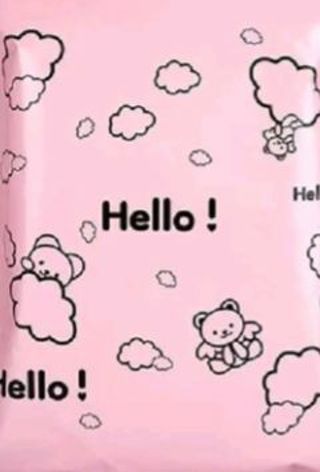 ⭐NEW⭐(1) Pink 'Hello!' 6.69 x 11.81" Poly Mailer