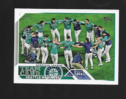 2023 TOPPS MARINERS TEAM CARD #627