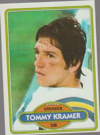 1980 Topps #138 Tommy Kramer Minnesota Vikings Football Card