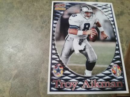 1997 PACIFIC INVINCIBLETROY AIKMAN DALLAS COWBOYS FOOTBALL CARD# 107