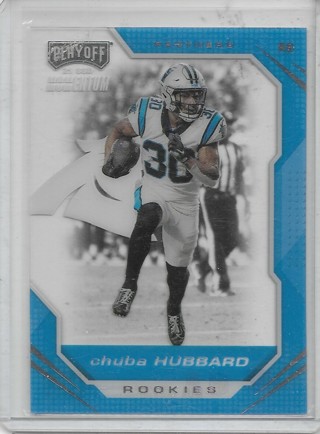 Chuba Hubbard 2021 Chronicles Playoff Momentum #PMR30 Rookie Card