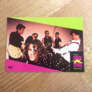1991 ProSet Super⭐️Stars MusiCards ~ INXS (Card # 55)