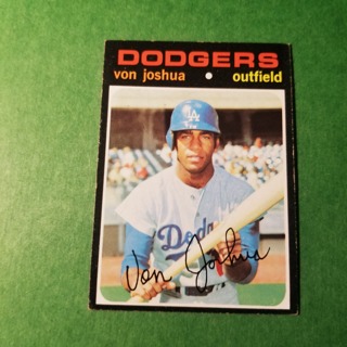 1971 Topps Vintage Baseball Card # 57 - VON JOSHUA - DODGERS - EXMT/NRMT