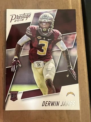 2018 Panini Prestige Derwin James Rookie Los Angeles Chargers #284