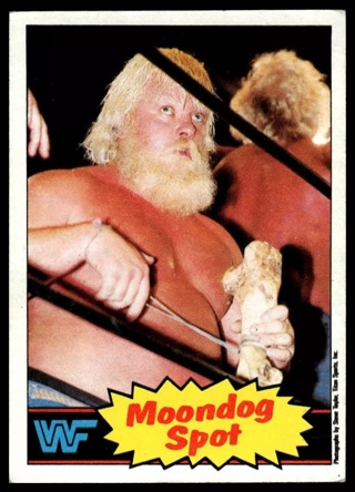 1985 Topps WWF Pro Wrestling Stars #19 Moondog Spot