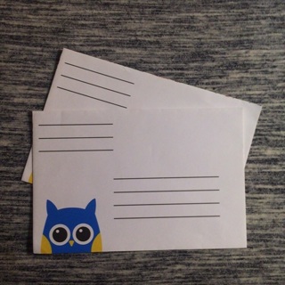 Kawaii Owl Envelopes | LOT OF 2 | 4" x 6"