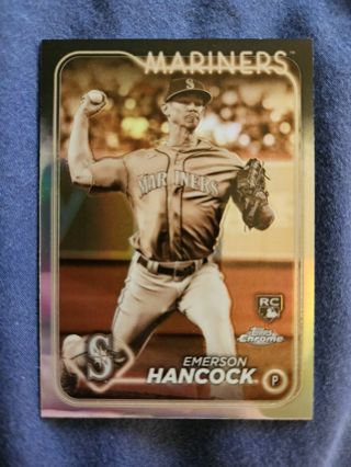 2024 Topps Chrome Rookie Sepia Refractor Emerson Hancock