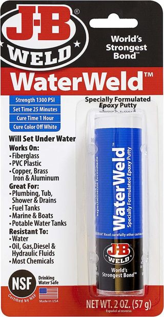  J-B Weld 8277 WaterWeld Epoxy Putty Stick