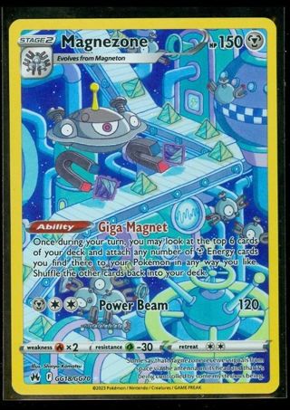 NM Secret Rare GG Magnezone Crown Zenith Pokemon card TCG SWSH