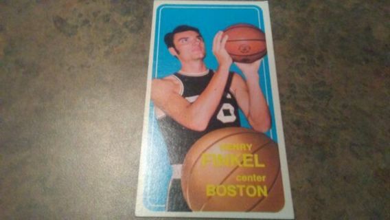 1970/71 T.C.G. HENRY FINKEL BOSTON HUGE BASKETBALL CARD# 27. OVER 4 1/2 INCHES TALL BY 2 1/2 WIDE