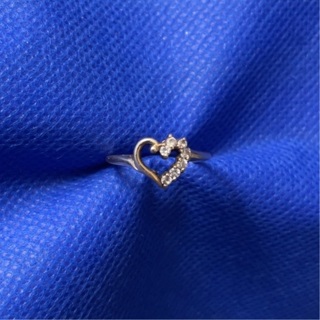 10K CZ Diamond heart ring size 5.5