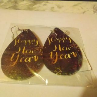 #1-Happy New Year Earrings