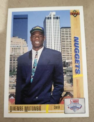 1991-92 UpperDeck Dikembe Mutimbo Rookie Card Denver Nuggets