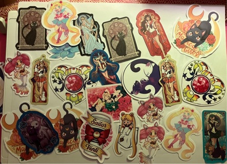 Sailor Moon misc. Stickers (set2)