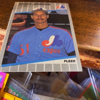 1989 fleer randy Johnson rookie baseball card 