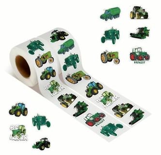 ↗️⭕(10) 1" TRACTOR STICKERS!! FARMING⭕(SET 1 of 2)