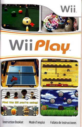 Wii, Wii Play, Manual & Cover Art 