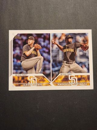 San Diego Padres Koenig & Espinoza Rookie Combos Rookie Card