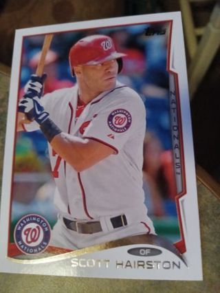 2014 TOPPS SCOTT HAIRSTON WASHINGTON NATIONALS BASEBALL CARD# US48