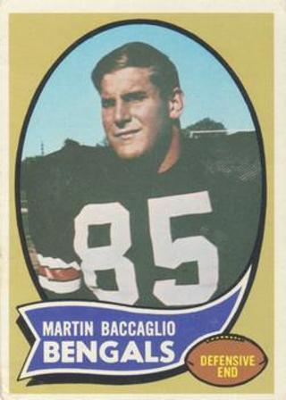 Tradingcard - 1970 Topps #187 - Martin Baccaglio RC - Cincinnati Bengals