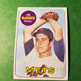 1969 - TOPPS BASEBALL CARD  NO. 321 - JIM McANDREW - METS