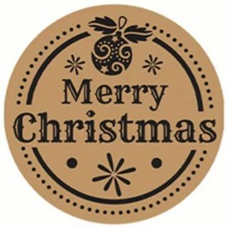 ⛄SPECIAL⛄NEW❤️(35) Merry Christmas CRAFT PAPER STICKERS!