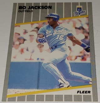 1989 ⚾  Fleer #285 Bo Jackson  ⚾ Kansas City Royals