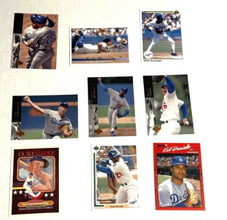 Dodgers-9 Card Lot -Snider,Daniels,Randolph,Wallach