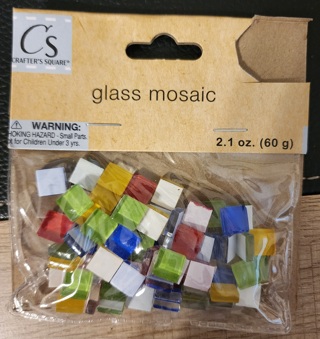 NEW - Crafter's Square - Multi Colored Glass Mosaic Tiles