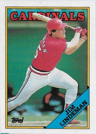 1988 Topps #562 Jim Lindeman St. Louis Cardinals