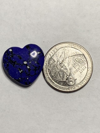 ❣HEALING STONE~#4~BLUE/WHITE/BLACK~HEART-SHAPED~FREE SHIPPING❣