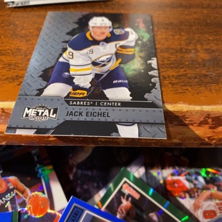 2020-21 skybox metal universe jack eichel hockey card 