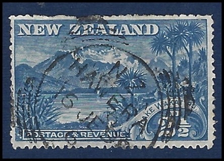 1898 NEW ZEALAND stamp, Lake "WAKATIPU", Scott 74, est CV $11.00