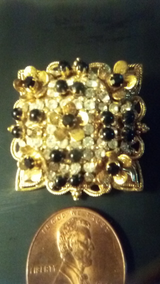 Filigree vintage brooch,Unmarked  