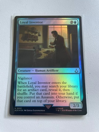 MTG Loyal Inventor Foil U 0021 Universes Beyond: Assassin's Creed Magic