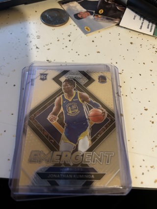 2021-22 prizm emergent jonathan kuminga rc