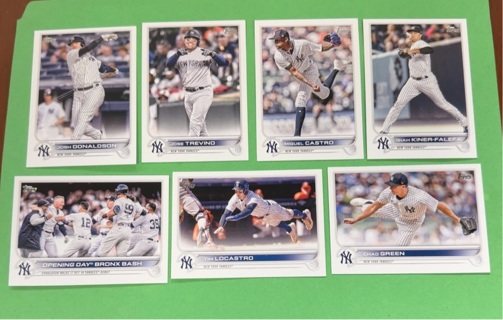 2022 Topps Update New York Yankees lot