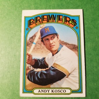 1972 - TOPPS BASEBALL CARD NO. 376 - ANDY KOSCO - BREWERS