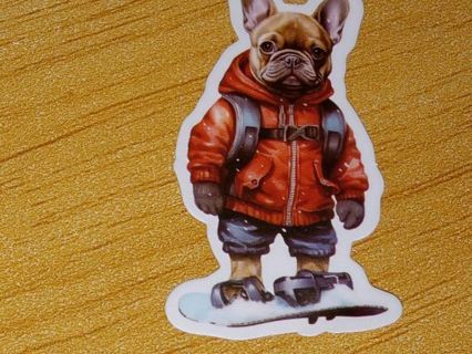 Dog Cute one new nice vinyl lab top sticker no refunds regular mail high quality!